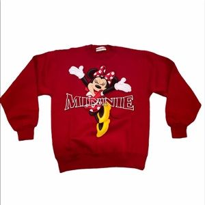 Disneyland Minnie Mouse Red Sweater Size XS-Small